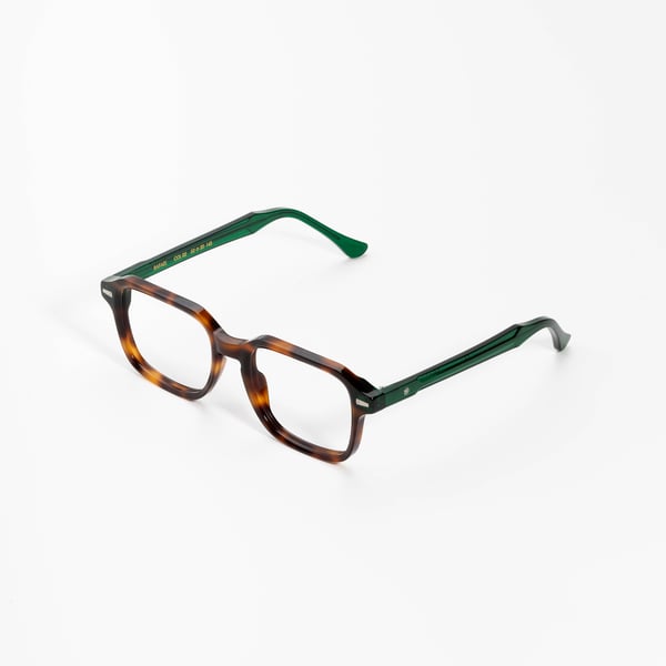 サングラス KYME Kyme - EZIO COL 3 - KYMINI - classic avana solid gre Kyme Lucien Dark Avana - Handmade Geometric Italian Sunglasses