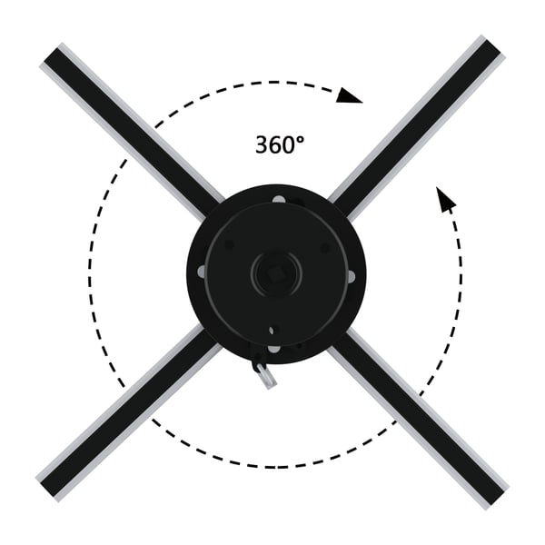 PROEL STAGE Supporto in alluminio da soffitto per proiettori fino a 20 kg di peso con sistema antifurto (lucchetto non incluso).