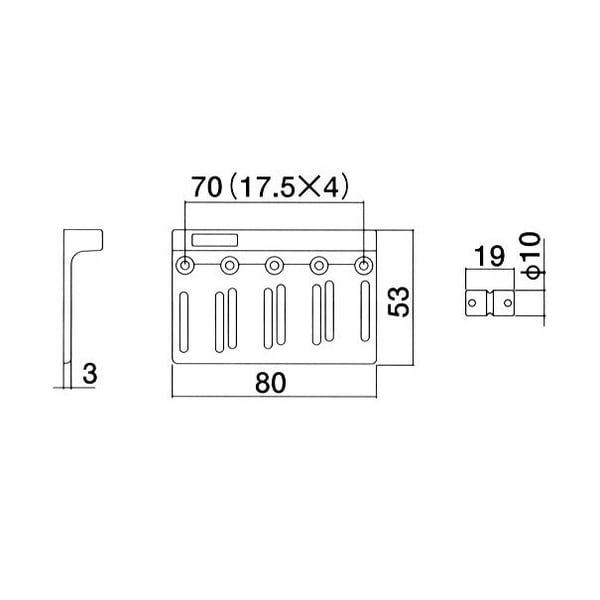 SOUNDSATION PARTS Ponte Standard per Basso Elettrico (Cromato)