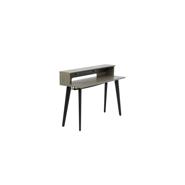 Gator Frameworks GFW-ELITEKEYTBL61-GRY Workstation in legno per tastiere fino a 61 tasti, colore grigio driftwood<br>