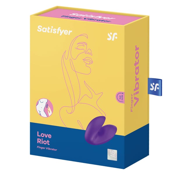 VIBRATORE SATISFYER LOVE RIOT FINGER - VIOLA