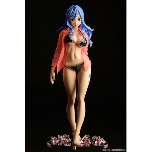 Fairy Tail statuette 1/6 Jubia Lokser Gravure_Stylesee-through wet shirt Black Bikini!! 25 cm