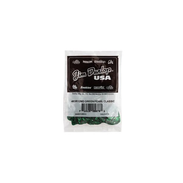 Dunlop 483R#12 Green Perloid - Medium
