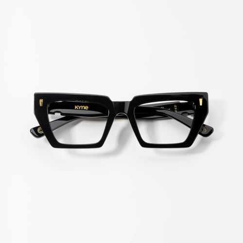 メガネ KYME Kyme - GEA COL 1 - OPTICAL GLASSES - glossy black Kyme Gea Col 1 - Optical Glassesglossy Black | italist