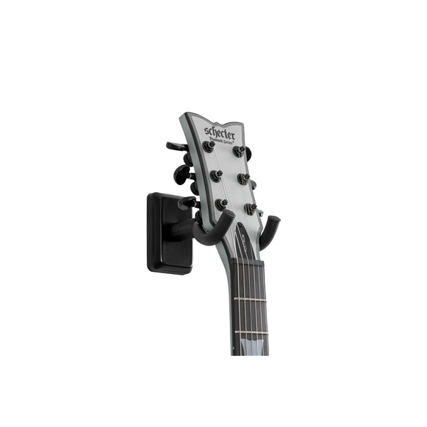 Gator Frameworks GFW-GTR-HNGRBLK Supporto a muro per chitarra con piastra nera<br>