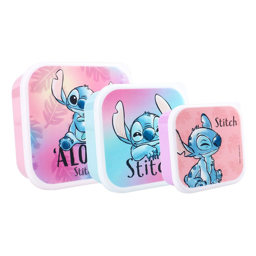 Lilo &amp; StitchPack de 3 Fiambreras Stitch Fresh Bites