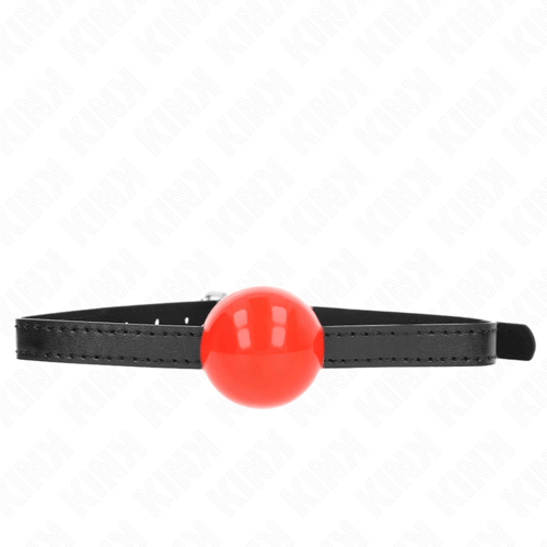 KINK COLLAR & GAG KINK - PALLA SINGOLA ROSSA GAG 4 CM 65 x 1,5 CM