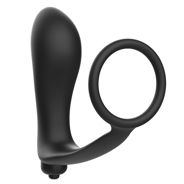 ADDICTED TOYS VIBRATORIGER ANAL PLUG MIT PENISRING