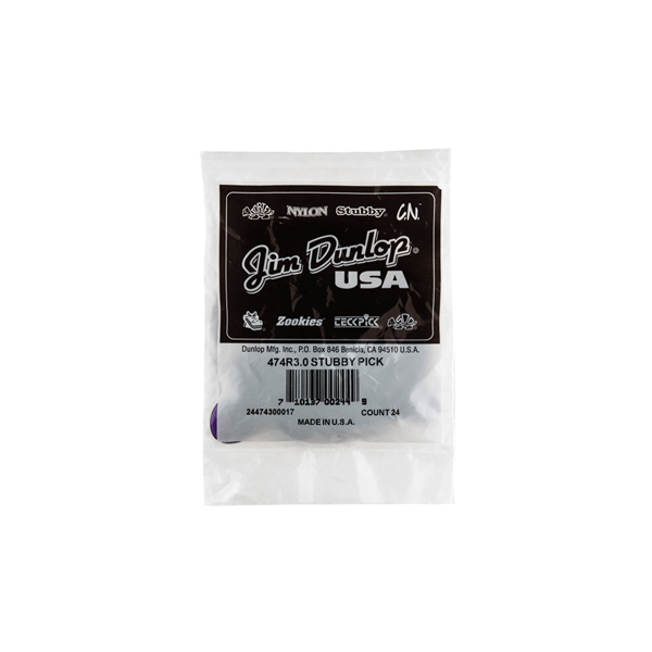 Dunlop 474R3.0 Stubby Jazz 3.0mm