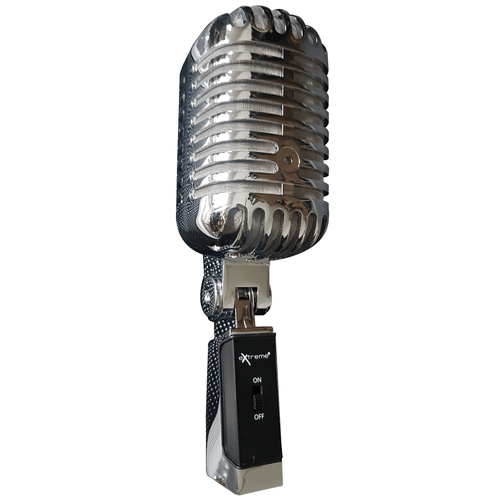 EXTREME DM55X MICROFONO RETRO VINTAGE ANNI 50 60 CLASSICO TIPO ELVIS SHURE SUPER 55 SH II CUSTODIA RIGIDA IN BUNDLE
