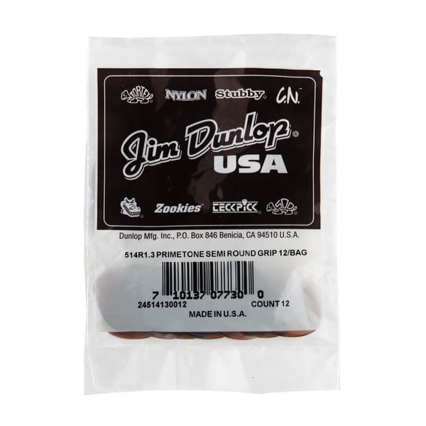Dunlop 514R1.3 Primetone Semi Round (Grip), Refill Bag/12