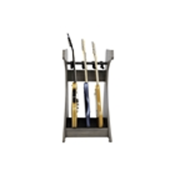 Gator Frameworks GFW-ELITEGTR3RK-GRY Rack per chitarre 3-4 posti in finitura grigio driftwood<br>
