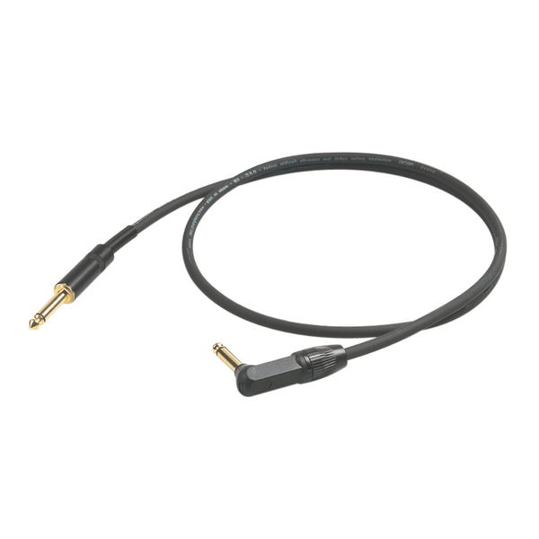 PROEL STAGE Cavo professionale per strumenti con connessioni spina jack Mono Ø 6.3 mm Yongsheng - HPC115 - spina jack Mono Ø 6.3 mm ad angolo Yongsheng. Lunghezza: 1 metro. Colore disponibile: Nero. Altre lunghezze disponibili: visualizzare le specifiche tecniche