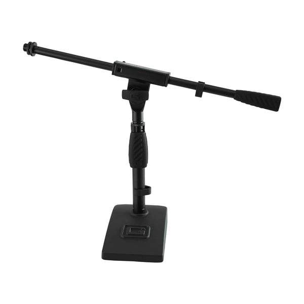 Gator Frameworks GFW-MIC-0821 Supporto microfonico per grancassa e amplificatore con braccio da 40,6 cm e base compatta<br>