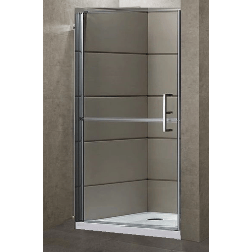 Box Porta Doccia Cristallo 6 mm Apertura Battente Esterna Diviso in 2 Senza Guide