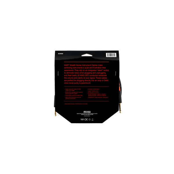 Mxr DCIR20 Cavo Strumento Stealth Series 6 metri