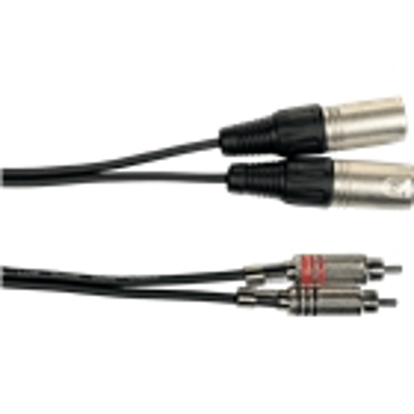 Yellow Cable K09-3 Cavo Segnale 2x RCA maschio/2x XLR Maschio 3 m