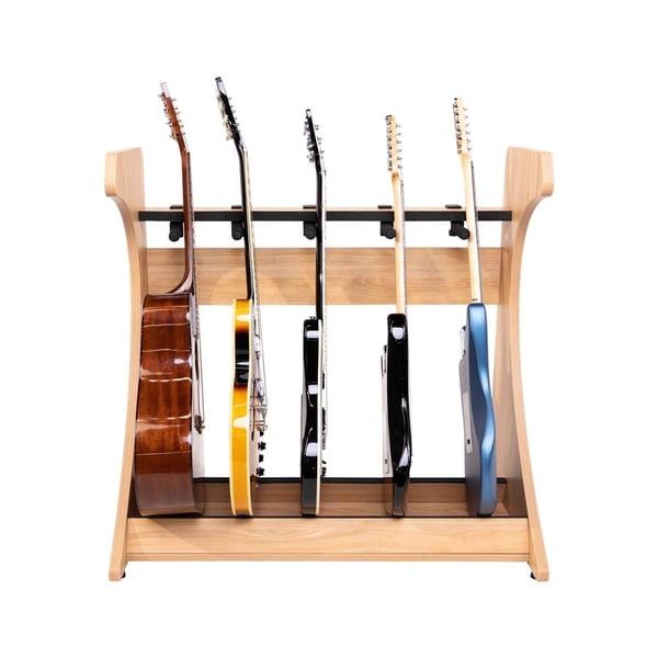 Gator Frameworks GFW-ELITEGTR5RK-MPL Rack per chitarre 5-7 posti in finitura Natural Maple Matte<br>