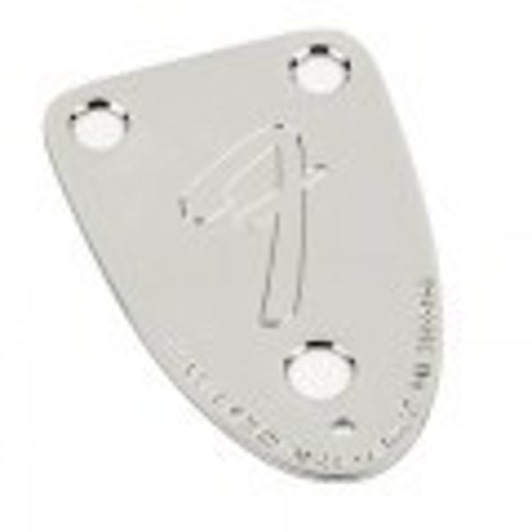 Fender Parts Anni '70 Vintage-Style 3-Bolt "F" timbrato Manico per chitarra Chrome