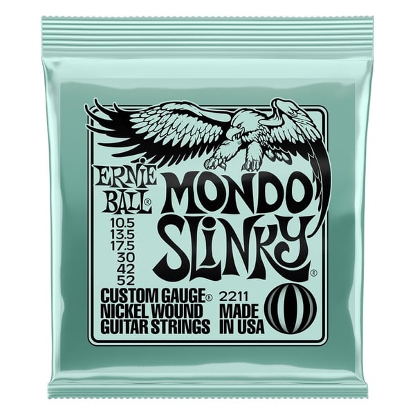 ERNIE BALL Set corde per chitarra elettrica Mondo Slinky Nickel Wound 10.5 - 52. Modello P02211