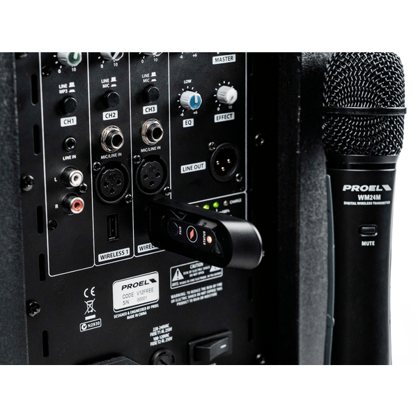 PROEL SOUND 2.4GHZ USB Wireless Handheld Microphone System