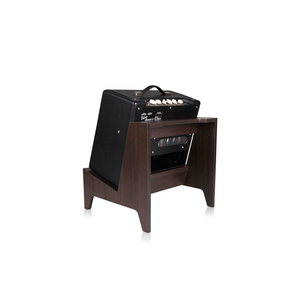 Gator Frameworks GFW-ELITEGTRAMPSM-BRN Stand per amplificatore combo Small in finitura Dark Walnut Brown<br>