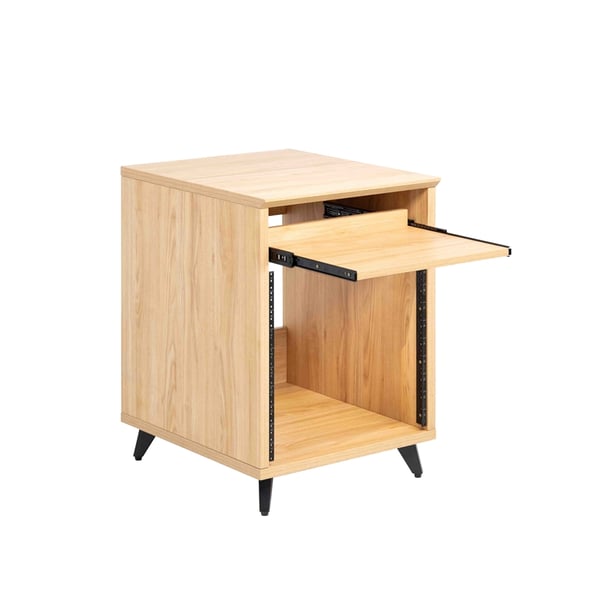 Gator Frameworks GFW-ELITEDESKRK-MPL Rack studio 10U in finitura acero naturale<br>