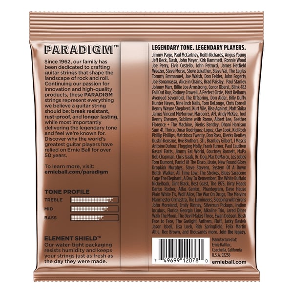 Ernie Ball 2078 Paradigm Phosphor Bronze Light 11-52