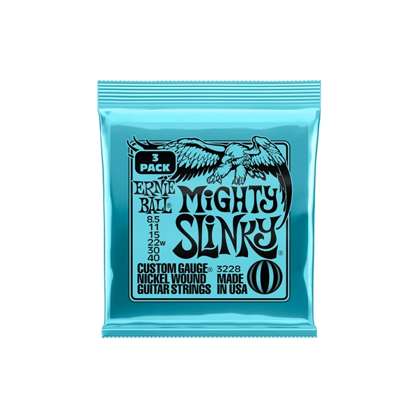 Ernie Ball 3228 Mighty Slinky Nckl Wn Pk 8.5 40