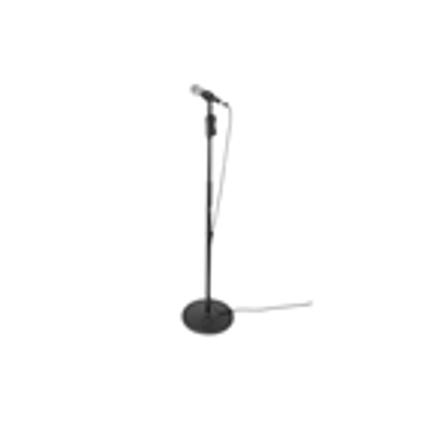 Gator Frameworks GFW-MIC-1201 Supporto microfonico con base rotonda da 30,5 cm e altezza regolabile da 101,6 a 160 cm<br>