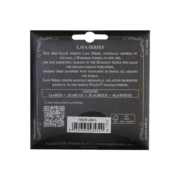 Aquila 115U Lava Series Ukulele Set,GCEA