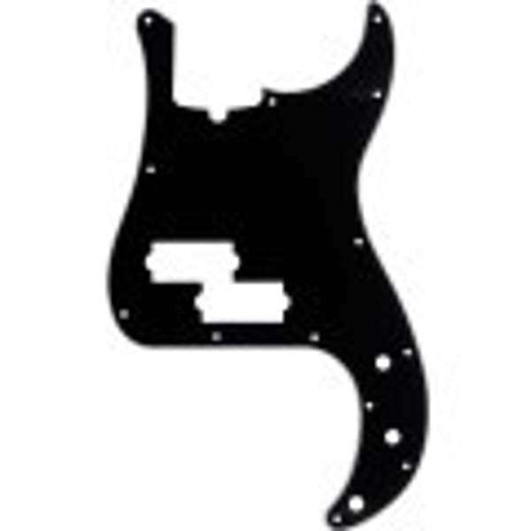 Fender Parts Battipenna Precision Bass montaggio a 13 fori (con tacca per Truss Rod) Black a 3 strati