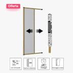 Zanzariera Laterale A Molla Con Freno In KIT DA TAGLIO Colore Bronzo. Misure 160 x 250 cm