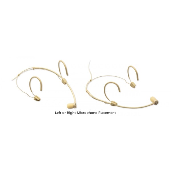 Mic. ad Archetto Cardioide, mini-XLR 3-Pin, Beige (per Soundsation WF-D190-D290). Modello VISAGE-C01E BG