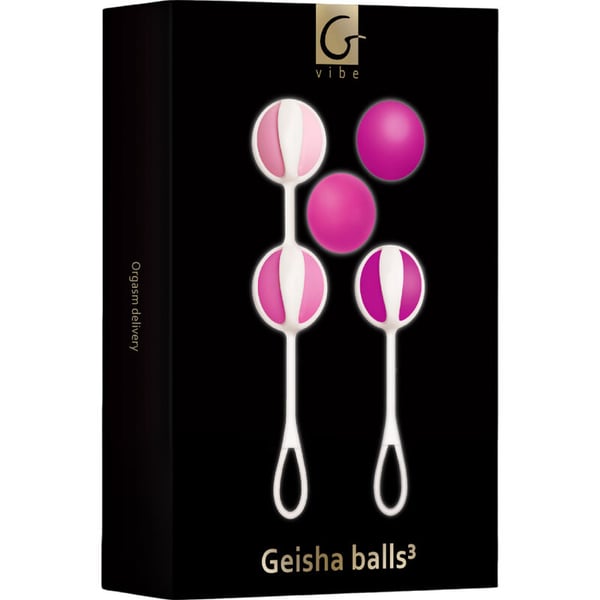 GVIBE - SET 5 BOULES DE GEISHA3 ROSE SUCRE