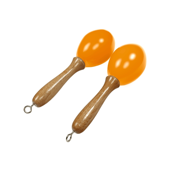 Tanga MARACAS-JAUNE-S Maracas piccole in legno - Gialle