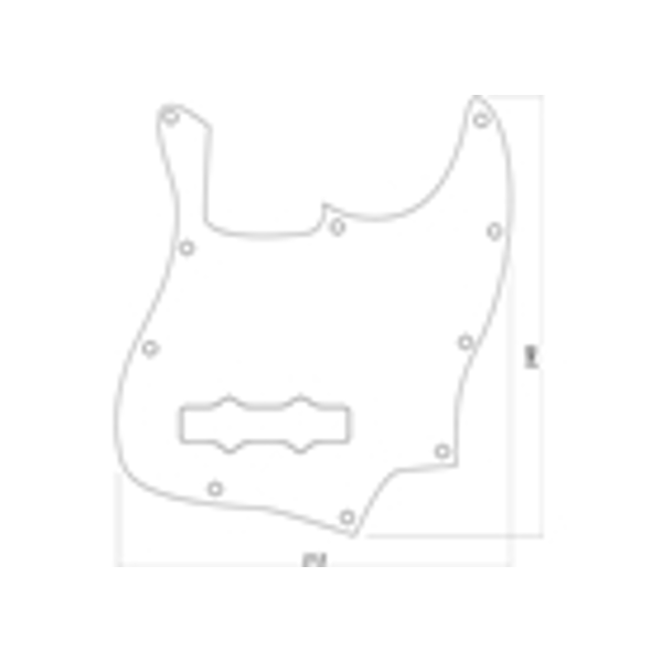 Yellow Parts EZ2102T Battipenna 3 Strati Jazz Bass® Style Tartarugato