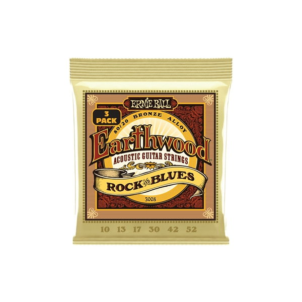 Ernie Ball 3008 Erthwd RandB wPlain G 8020 10 52