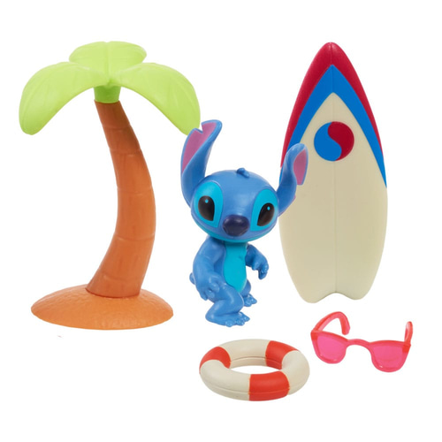Lilo &amp; Stitch Mini Figure Playset Hang Ten Stitch 7 cm