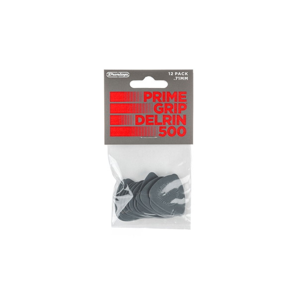 Dunlop 450P071 Prime Grip Delrin 500 .71 mm Player's Pack/12
