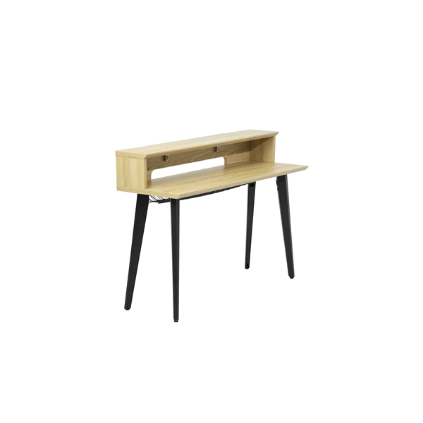Gator Frameworks GFW-ELITEKEYTBL61-MPL Workstation in legno per tastiere fino a 61 tasti, colore acero naturale opaco<br>