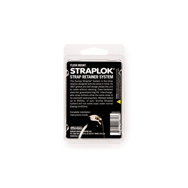 Dunlop SLS1403BK Straplok Flush Mount Strap Retainer System, Black