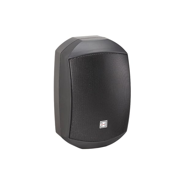 HELVIA Coppia di Diffusori 4" Passivi 2-Vie a Parete da Esterno, Nero