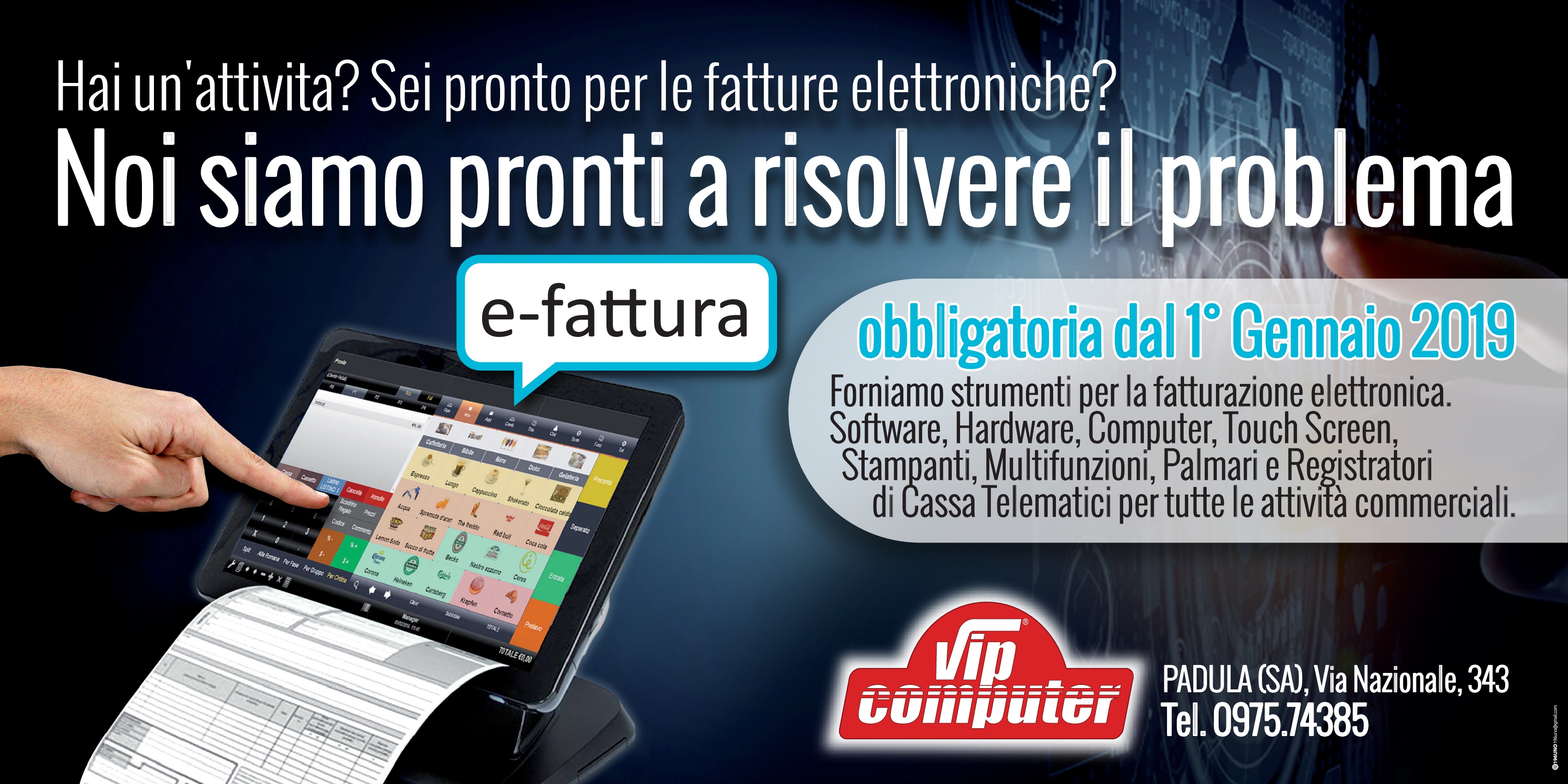 Da Vip Computer di Padula tutta l’assistenza per la fatturazione elettronica a costi accessibili