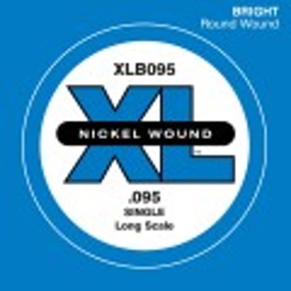 D'ADDARIO Nickel Wound Bass Guitar Single String, Long Scale, .095