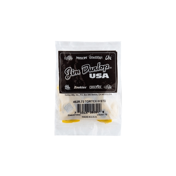 Dunlop 462R Tortex III Yellow .73