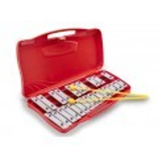 SOUNDSATION Metallofono Cromatico 25 Note con Case Rosso. Modello SG-25N-RD