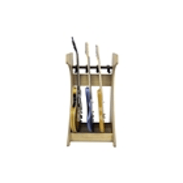 Gator Frameworks GFW-ELITEGTR3RK-MPL Rack per chitarre 3-4 posti in finitura acero naturale opaco<br>