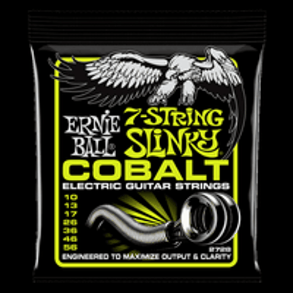 ERNIE BALL Corde per chitarra elettrica 7 corde Extra Slinky Cobalt. Modello P02728