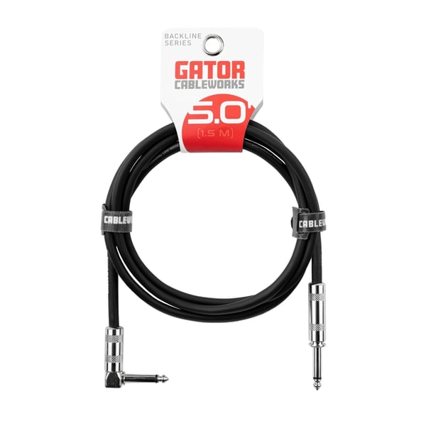 Gator Cableworks GCWB-INS-05RA Cavo strumento jack dritto/angolato 1.5 m Serie Backline